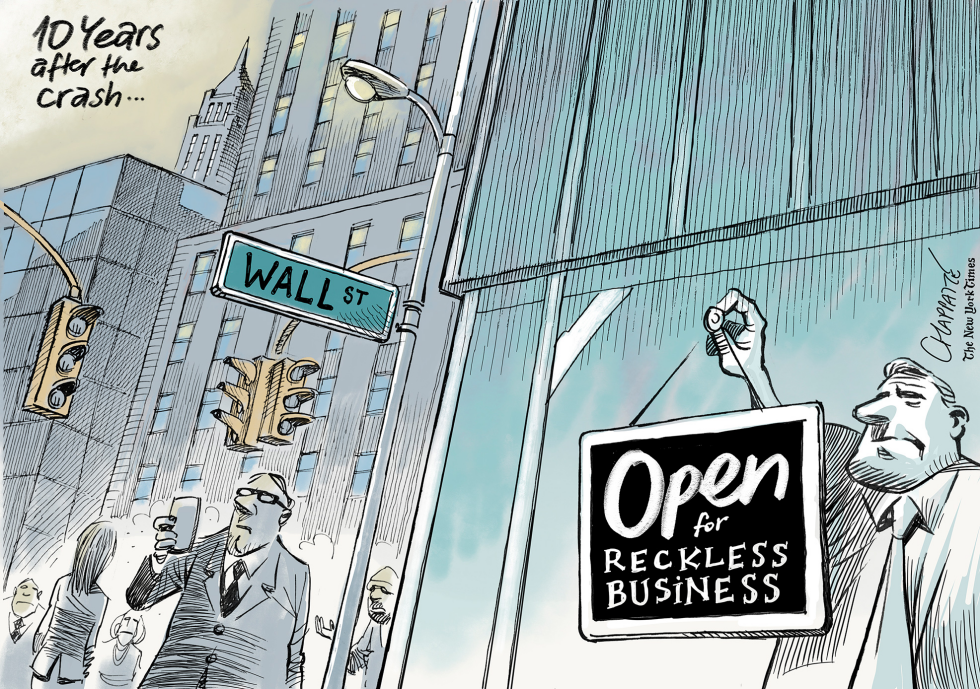  REMEMBERING THE FINANCIAL CRISIS by Patrick Chappatte