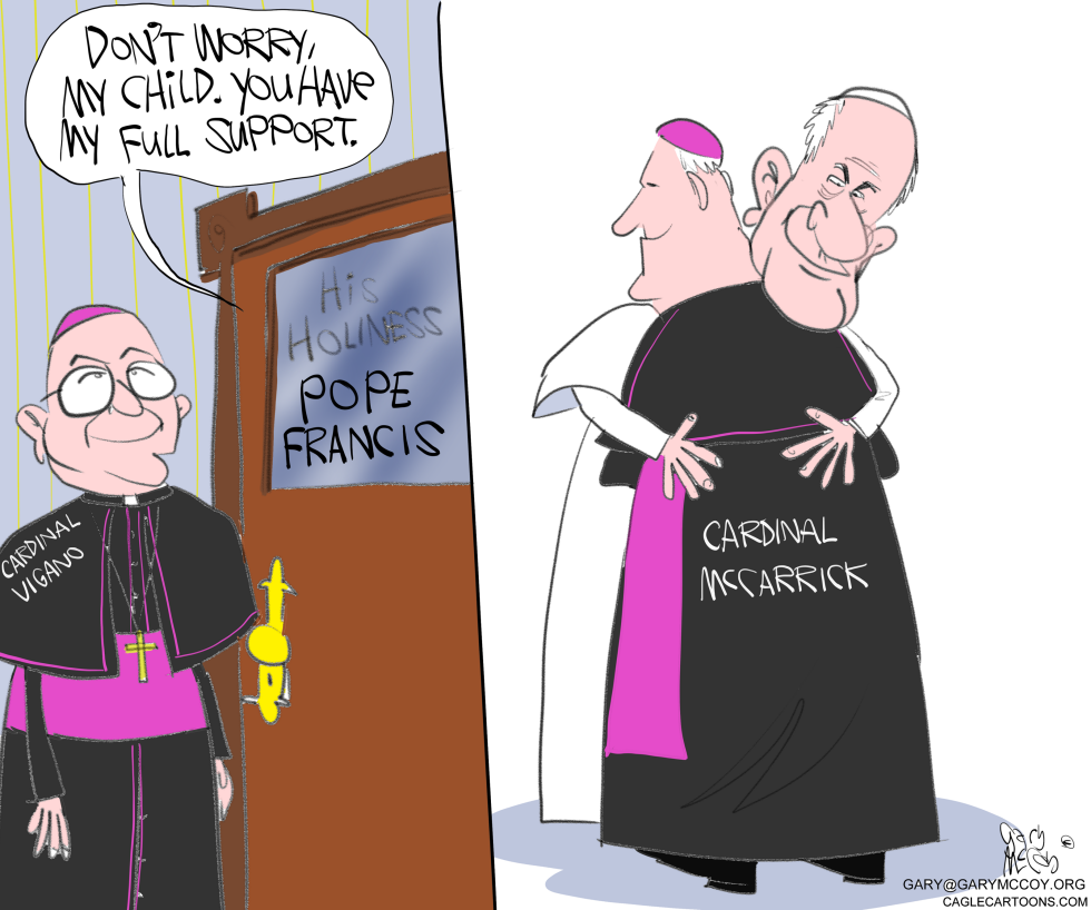  POPE PROTECTS MCCARRICK by Gary McCoy