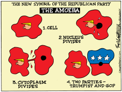 REPUBLICANS SPLITTING by Bob Englehart