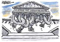 SCOTUS TIED IN KNOTS by Jeff Koterba