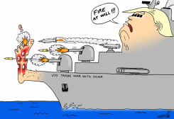 USS TRADE WAR WITH CHINA by Stephane Peray