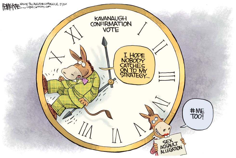  DEMOCRAT KAVANAUGH STRATEGY by Rick McKee