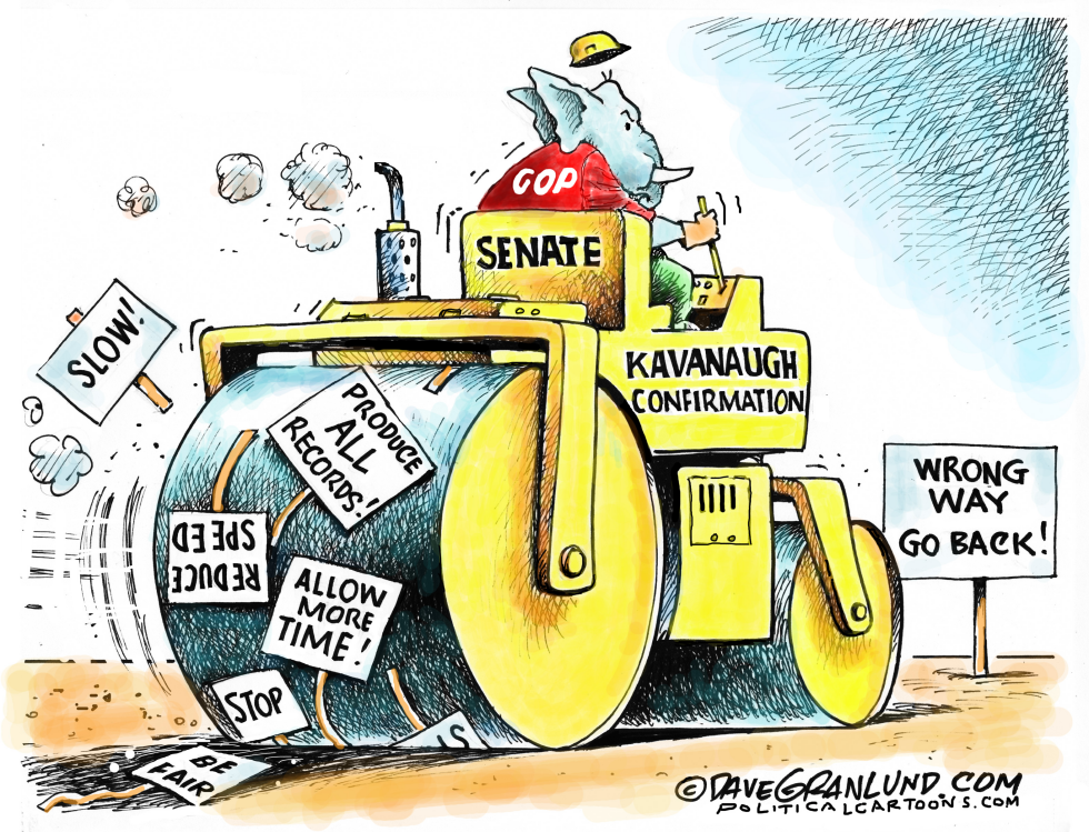  KAVANAUGH GOP RUSH by Dave Granlund