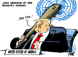 TRUMP AT UN by Tom Janssen