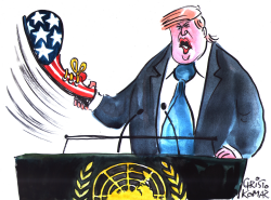 TRUMP AT UN by Christo Komarnitski