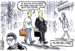 BULLISH ON WEED STREET by Jeff Koterba