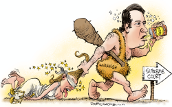 KAVANAUGH MARCH TO THE SUPREME COURT by Daryl Cagle