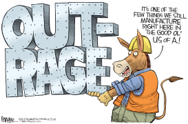 DEMOCRAT MANUFACTURED OUTRAGE by Rick McKee