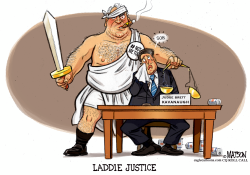 LADDIE JUSTICE IS NOT BLIND by RJ Matson