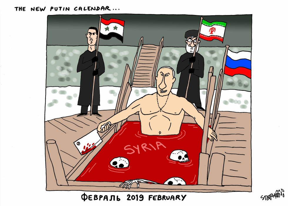  NEW 2019 PUTIN CALENDAR by Stephane Peray