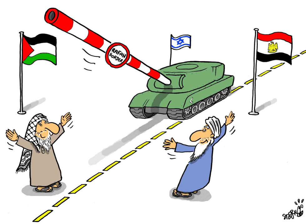  RAFAH BORDER OPENS by Stephane Peray