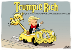 TRUMP WAS RICHER THAN RICHIE RICH by RJ Matson