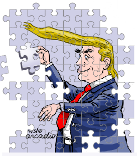 TRUMP THE PUZZLE/TRUMP EL ROMPECABEZAS by Arcadio Esquivel