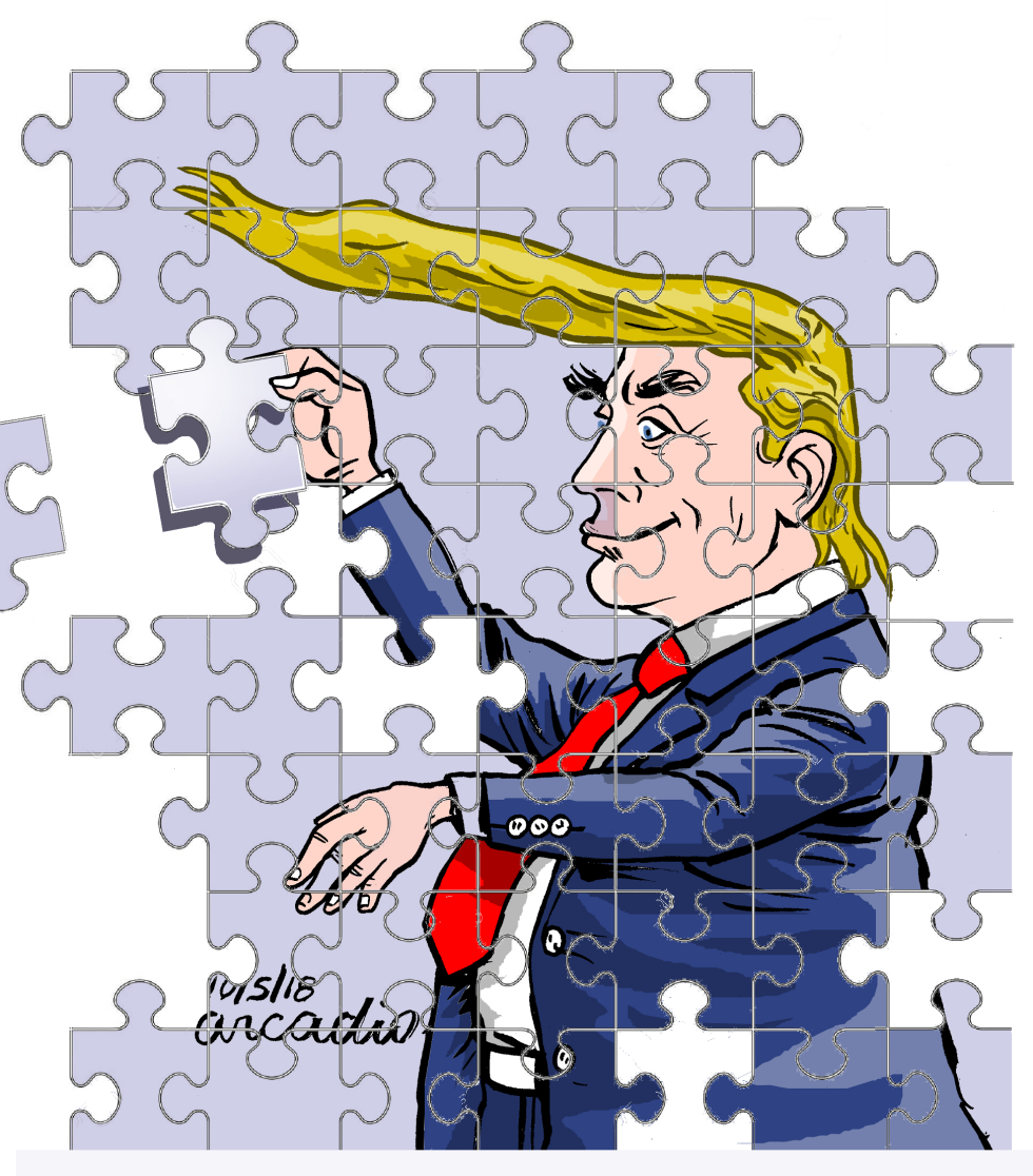  TRUMP THE PUZZLE/TRUMP EL ROMPECABEZAS by Arcadio Esquivel