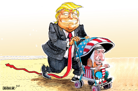 TRUMP AND SAUDI KING by Sabir Nazar