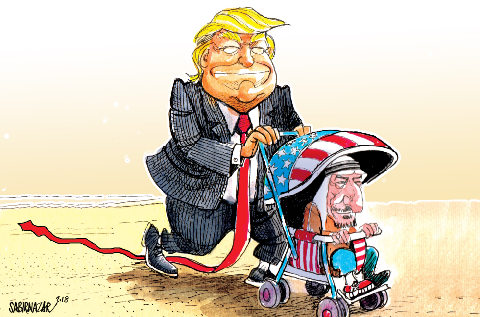  TRUMP AND SAUDI KING by Sabir Nazar