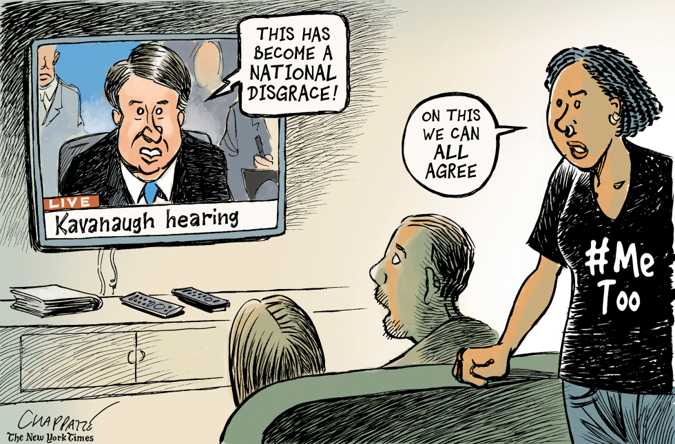  KAVANAUGH FIGHTS BACK by Patrick Chappatte