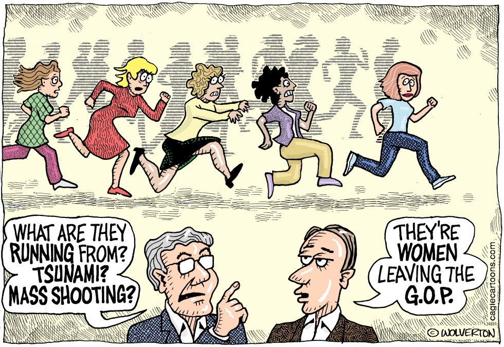  WOMEN LEAVING GOP by Wolverton