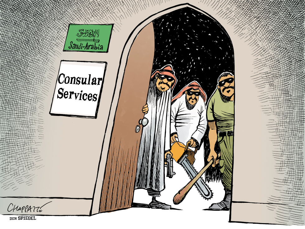  MURDER AT THE CONSULATE by Patrick Chappatte