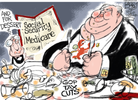 EAT THE POOR by Pat Bagley