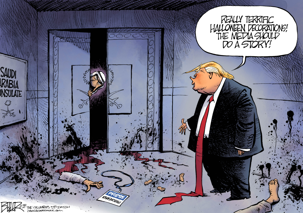  SAUDIA ARABIA HALLOWEEN by Nate Beeler