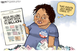 LOCAL STACEY ABRAMS MEGA MILLIONS by Rick McKee