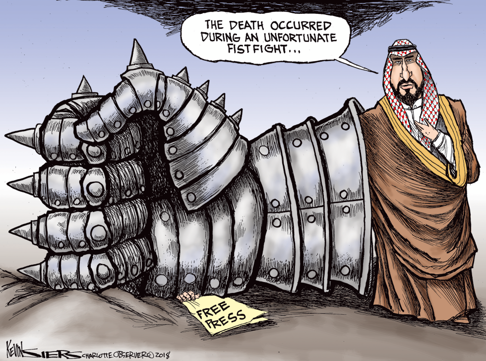  THE SAUDI FISTFIGHT by Kevin Siers