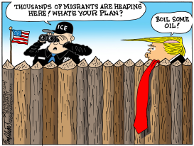 IMMIGRANT CARAVAN by Bob Englehart