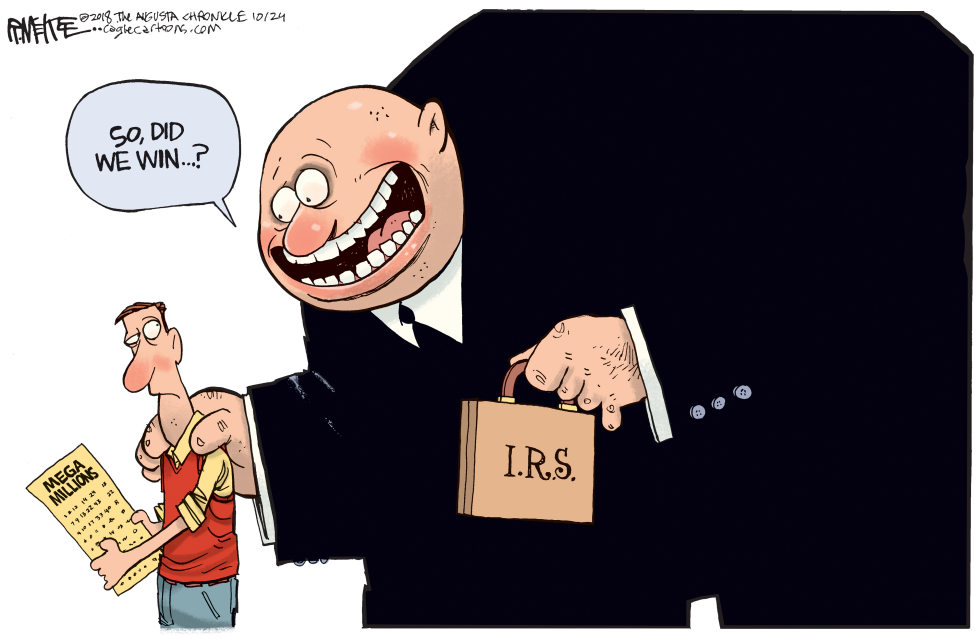  LOTTERY IRS by Rick McKee