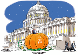 FARM BILL TURNS INTO PUMPKIN by RJ Matson