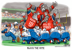 REPUBLICANS TRY TO BLOCK THE VOTE by RJ Matson