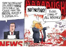 CRITIQUING THE SAUDIS by Pat Bagley