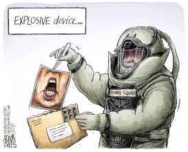 SUSPICIOUS PACKAGE by Adam Zyglis