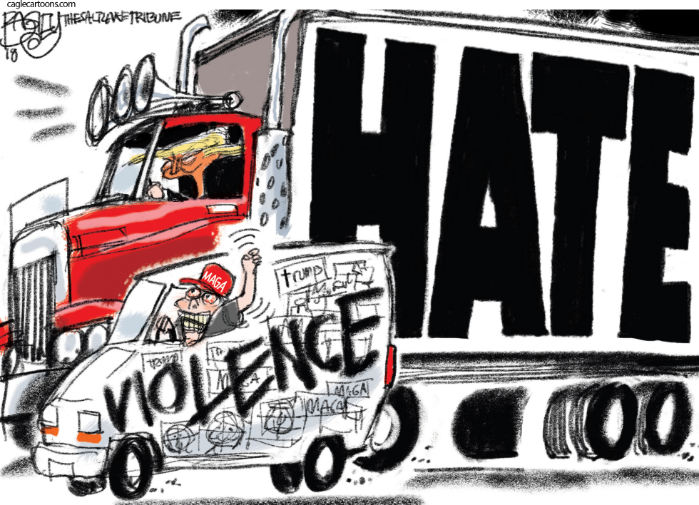  DRIVING THE VIOLENCE by Pat Bagley