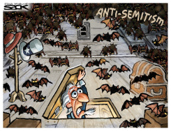 ANTI-SEMITISM INFESTATION by Steve Sack