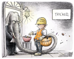 ENTITLEMENT CUTS by Adam Zyglis