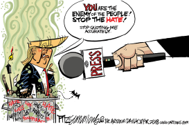 BLAME THE PRESS by David Fitzsimmons