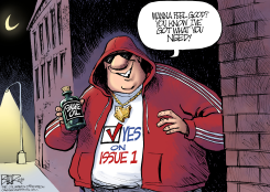 LOCAL OH ISSUE 1 PUSHER by Nate Beeler