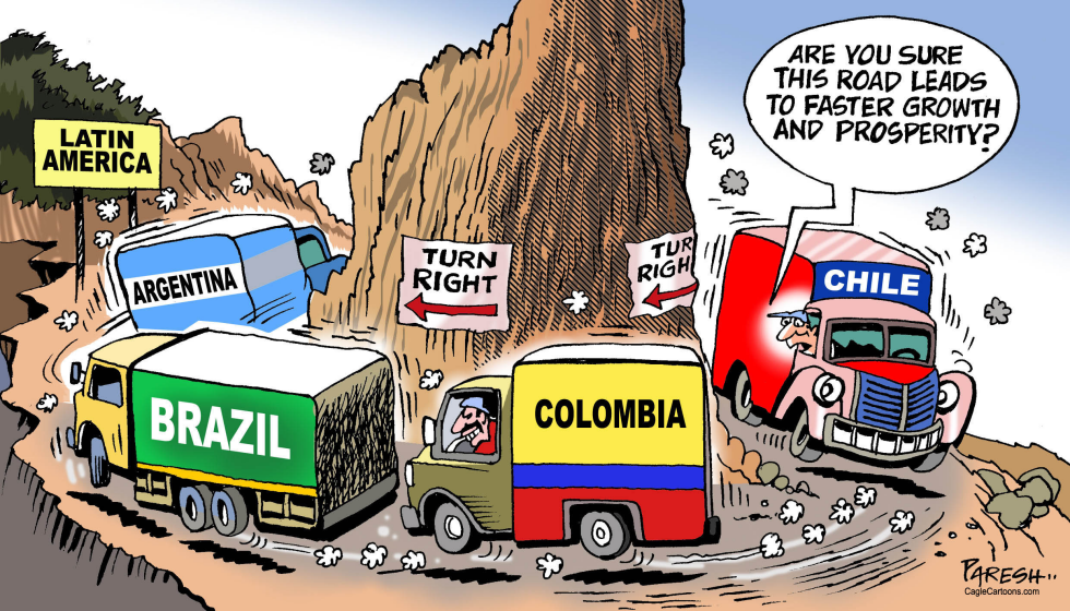  LATIN AMERICA TURNS RIGHT by Paresh Nath