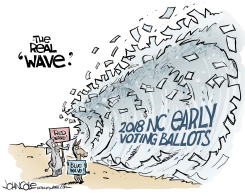 LOCAL NC EARLY VOTING WAVE by John Cole