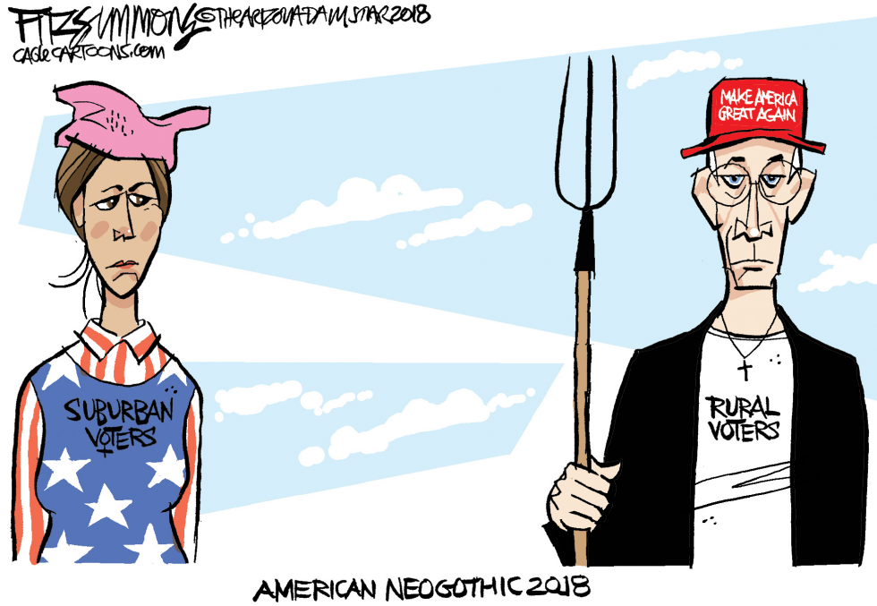  AMERICAN NEOGOTHIC 2018 by David Fitzsimmons