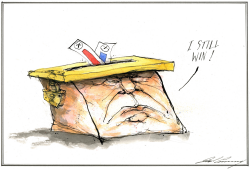 DONALD TRUMP AS A BALLOT BOX by Dale Cummings