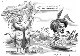 TRUMP AND PELOSI - SURF'S UP by Taylor Jones