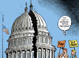 A DIVIDED CONGRESS by Patrick Chappatte