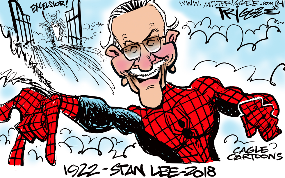  STAN LEE  RIP by Milt Priggee