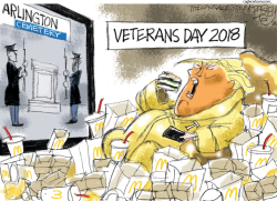 PRESIDENT BONE SPURS by Pat Bagley