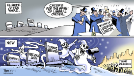 EUROPE THEN AND NOW by Paresh Nath