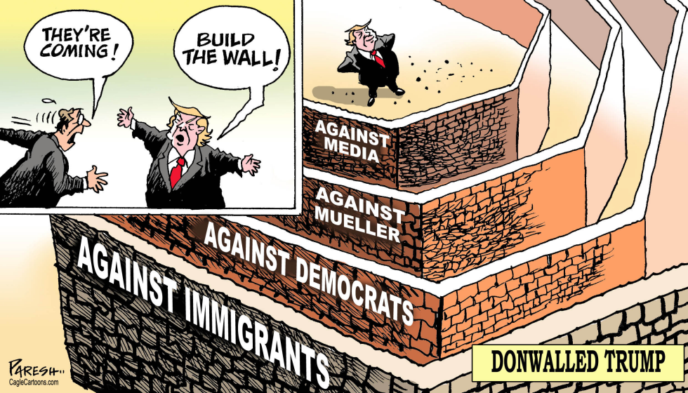  DONALD TRUMP’S WALLS by Paresh Nath