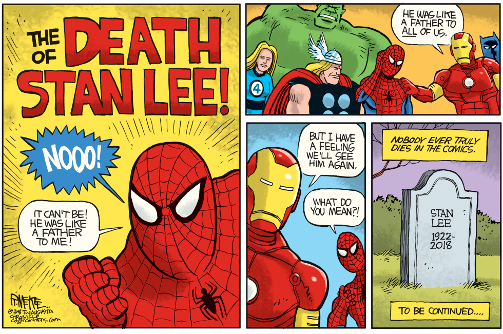  STAN LEE OBIT by Rick McKee