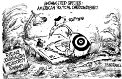 CARTOONISTBIRD THE ENDANGERED SPECIES by Mike Lane